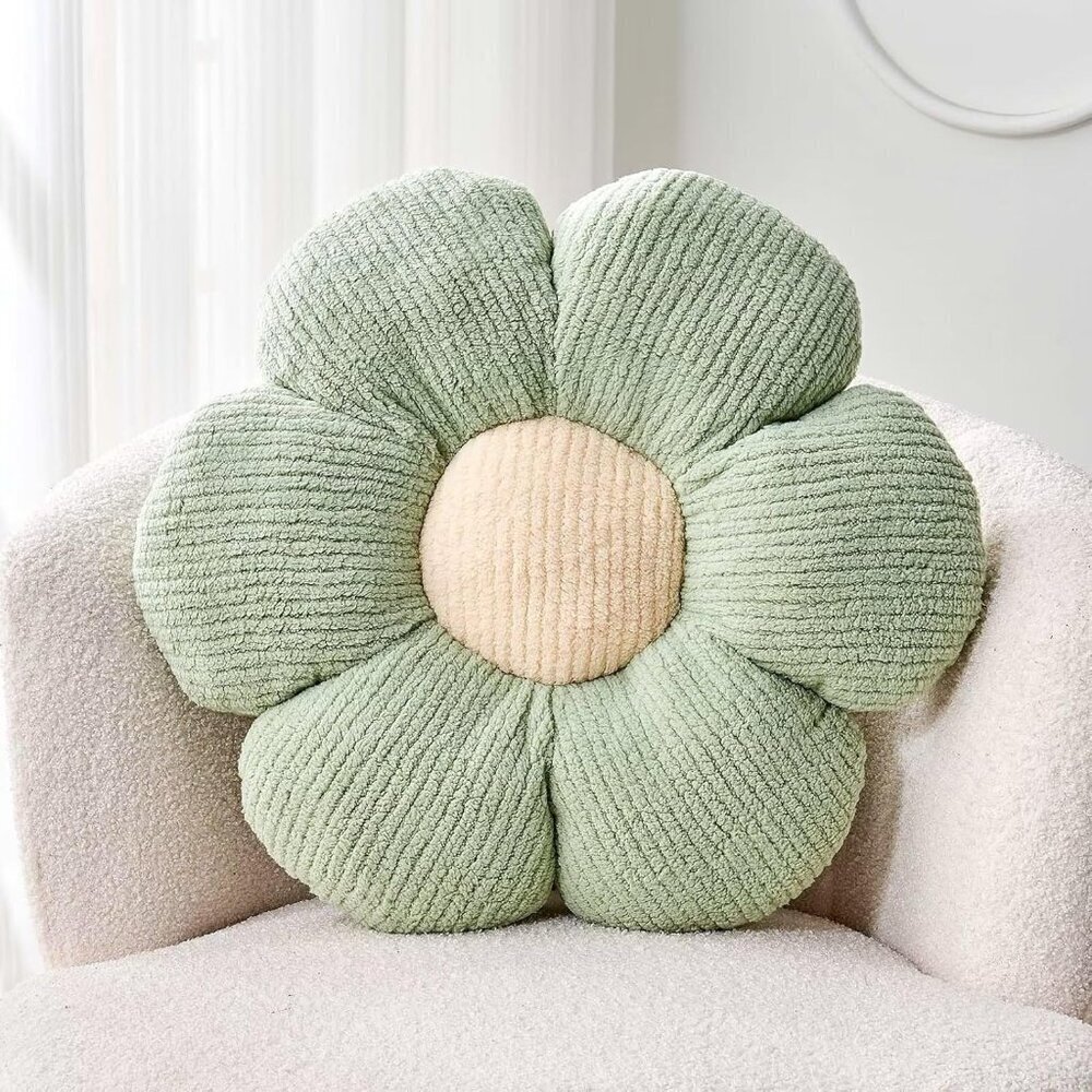 🆕14.9" Flower Pillow Decor Cute Flower Shaped Floor Pillow Aesthetic Flower